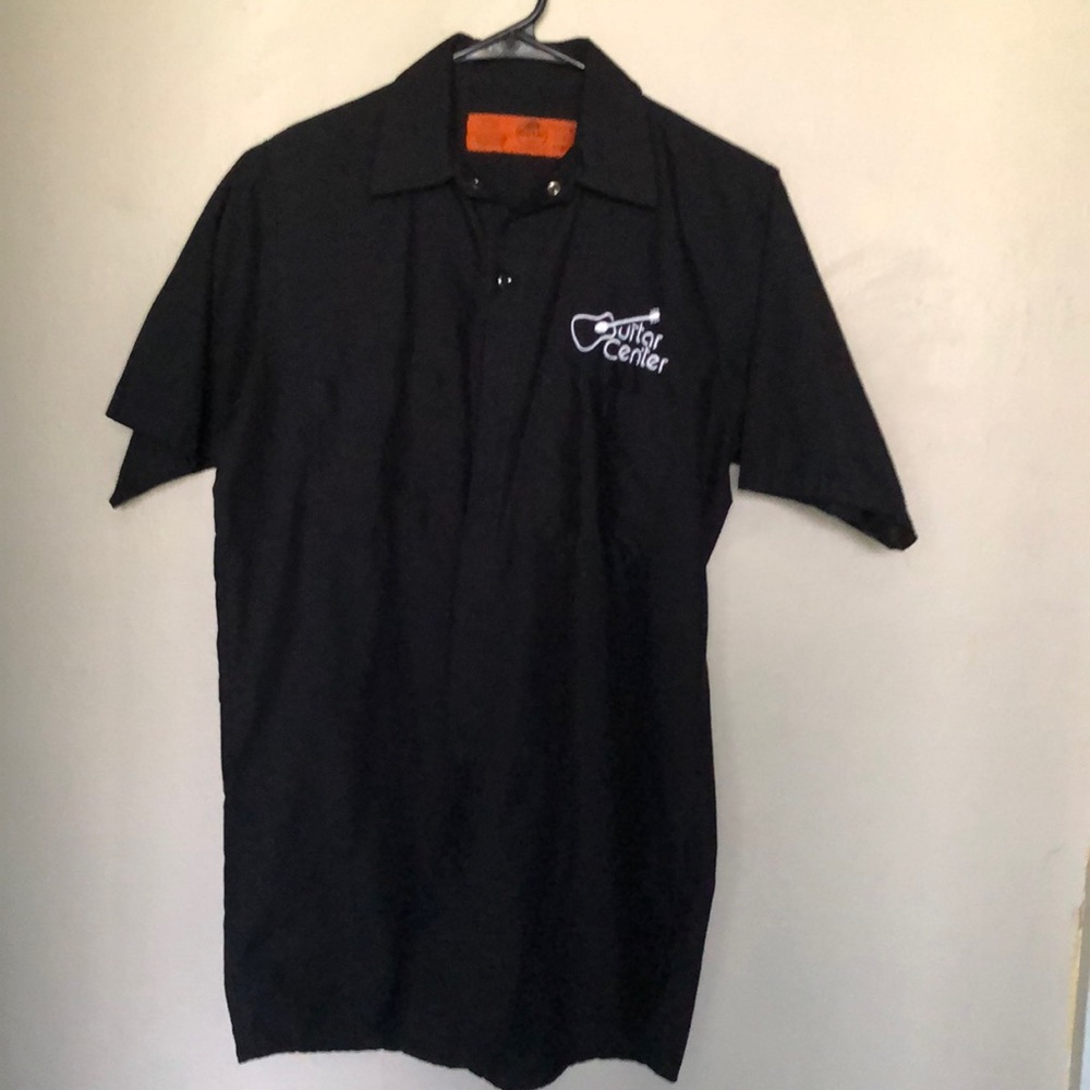 Red cap guitar center shirt like new!